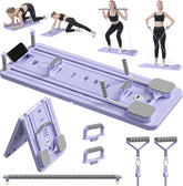 Pilates Board - Pilates Reformer Set, Multi-Purpose Foldable Pilates Reformer Board for Home, 5 in 1 Pilates Sliding Board