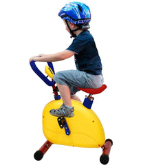 Kids Fitness Exercise Bike Equipment, Childrens Exercise Bike with Adjustable Seat, Kids Stationary Bike Workout Equipment, Gift for Boys Girls