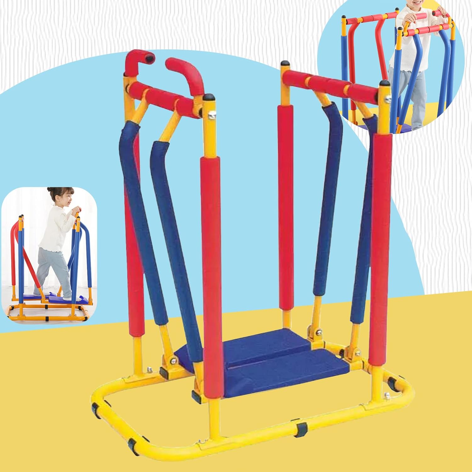 Children's Treadmill for Kids Fitness Exercise, Kids' Adjustable Fun Exercise Toy, Indoor Outdoor Fitness Equipment, Fitness Exercise Equipment for Kids