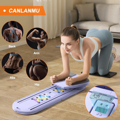 Pilates Board,Pilates Reformer Sets, Multifunctional Abdominal Pilates Board for Home Workout Equipment, Portable Foldable Ab Board Trainer Pilates Exercise Machine,Pilates Board for Women