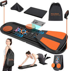 Pilates Board - Pilates Reformer Set, Portable and Foldable Pilates Board for Home Workout, Multifunctional Pilates Board for Women, Pilates Reformer Machine for Home Exercise
